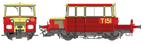 REE Modeles MB-111 - French Maintenace Vehicle Class DU65  T 151 of RATP, red roof, Era III-IV - ANALOG DC